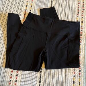 Oiselle pocket jogger 3/4 tights black size 12